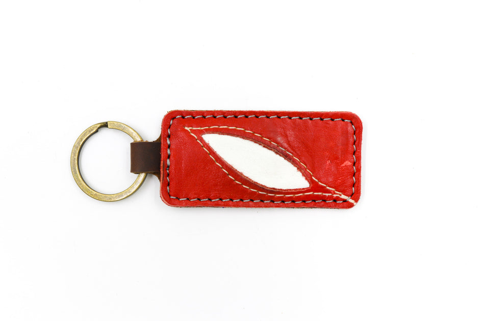 New York 2 Red Keychain Second String Leather Company