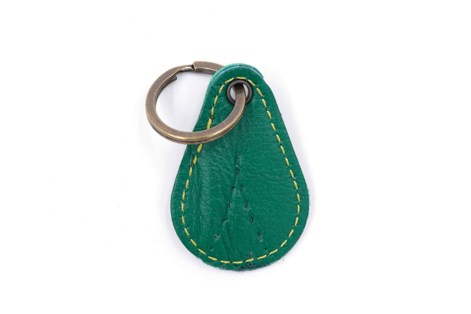 The Eagle Collection Green Keychain Second String Leather Company