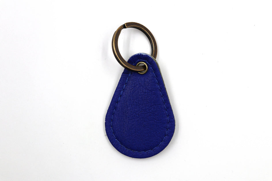L2000 Blue Keychain Second String Leather Company