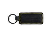 Boston White/Black Keychain