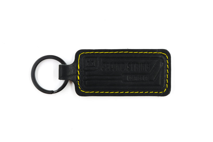Boston White/Black Keychain