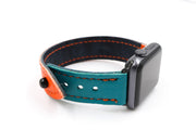 New York Blocker Orange/Teal iWatch Band
