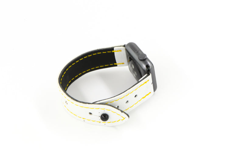 Pittsburgh White iWatch Band