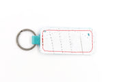 Seattle White Keychain