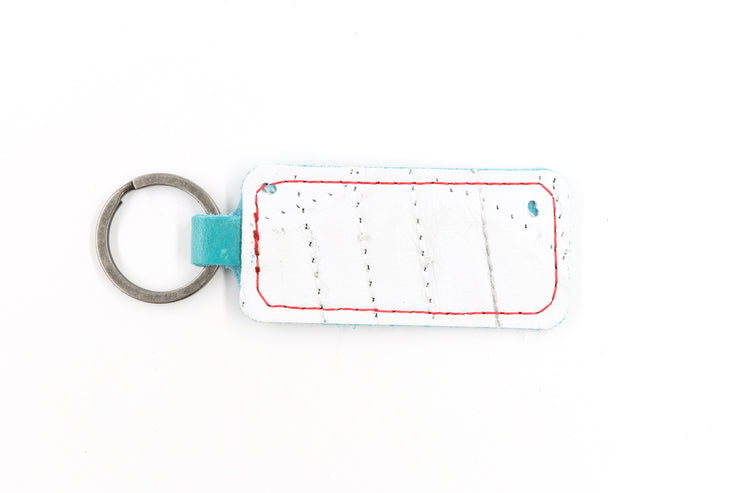 Seattle White Keychain