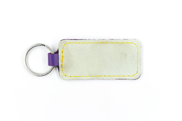 Vintage Cooper White Keychain