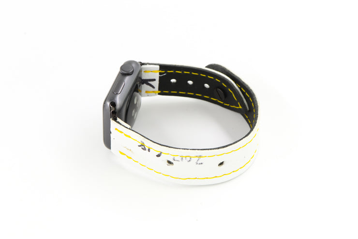 Pittsburgh White iWatch Band