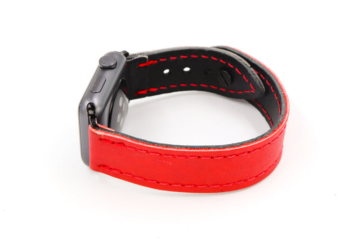 Chicago One Red/Black iWatch Band