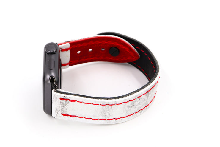 Chicago White/Red iWatch Band