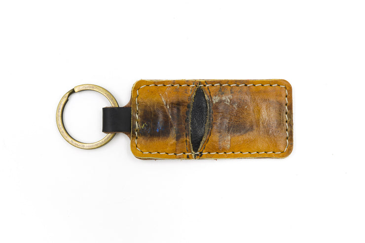 Cooper Vintage Brown/Black Keychain