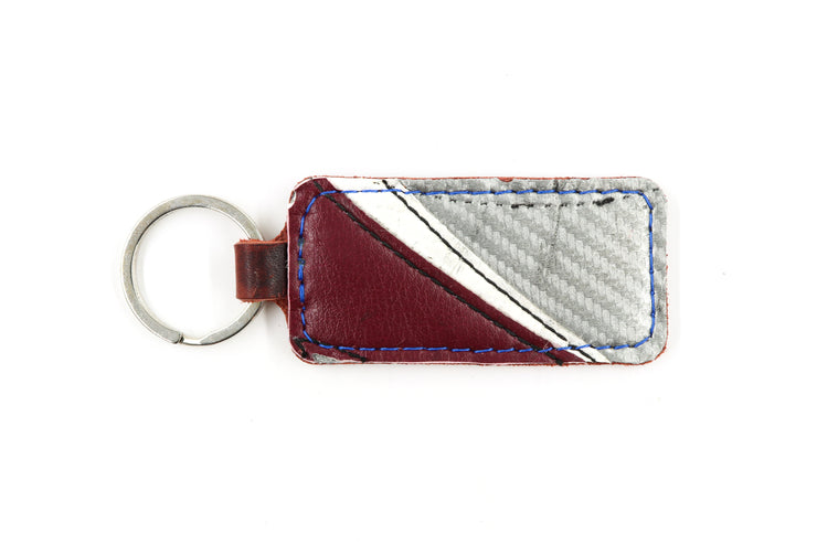 Colorado Silver/Maroon Keychain