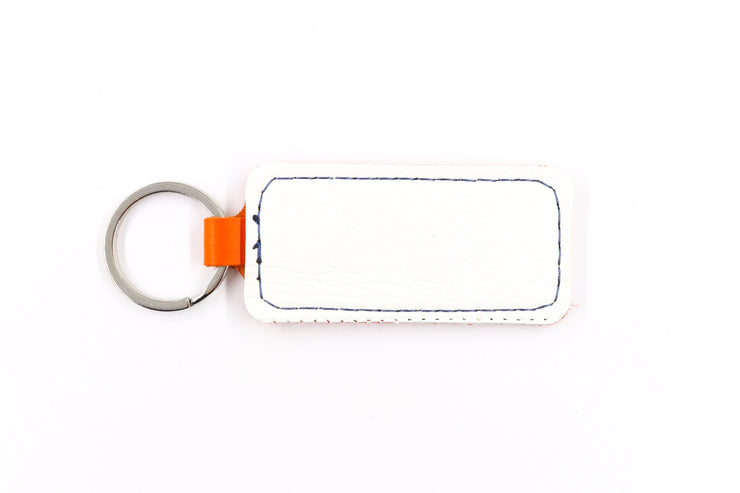 Edmonton White Keychain