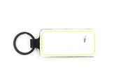 Boston White/Black Keychain