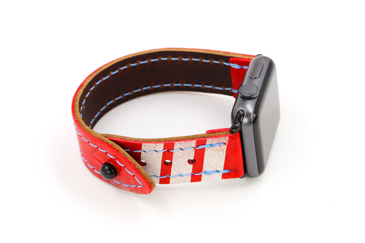 Montreal Red/White iWatch Band