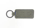 Hartford Green/White Keychain