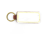 Boston White/Brown Keychain