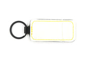Boston White Keychain