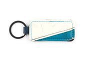 San Jose Teal/White Keychain