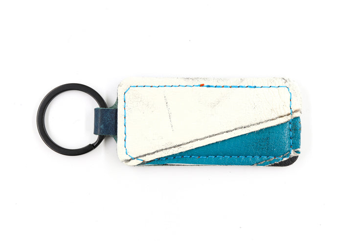 San Jose Teal/White Keychain