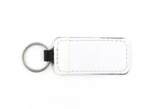 Detroit White Keychain