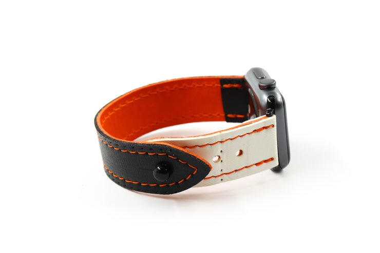 Edmonton Black/White iWatch Band