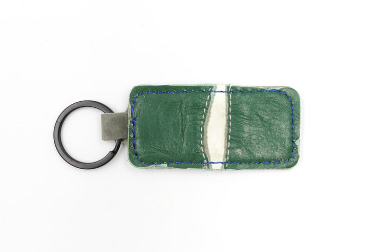 Hartford Green/White Keychain