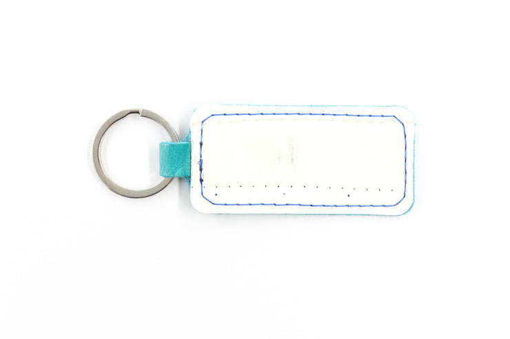 Seattle White Keychain