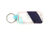 Seattle Teal/White/Blue Keychain