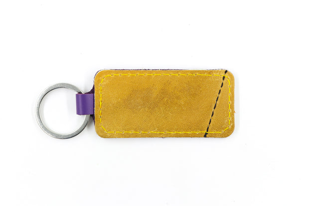 Vintage Cooper Tan Keychain