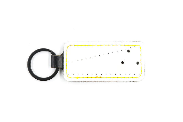 Pittsburgh White Keychain