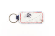 Columbus White Keychain