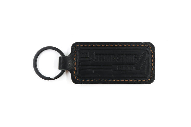 Boston White Keychain