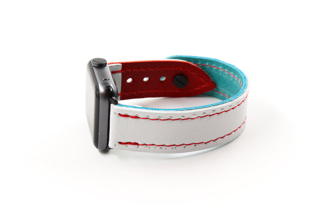 Seattle Teal/Red iWatch Band