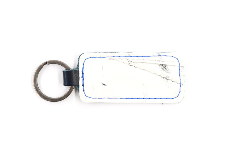 Seattle White Keychain