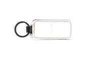 Boston White Keychain