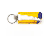 Razor White/Blue/Yellow Keychain