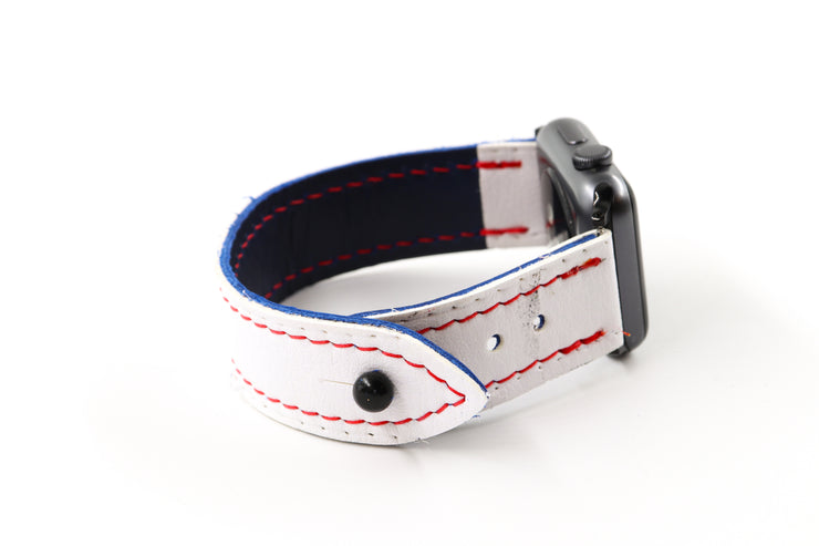 Columbus White/Blue iWatch Band