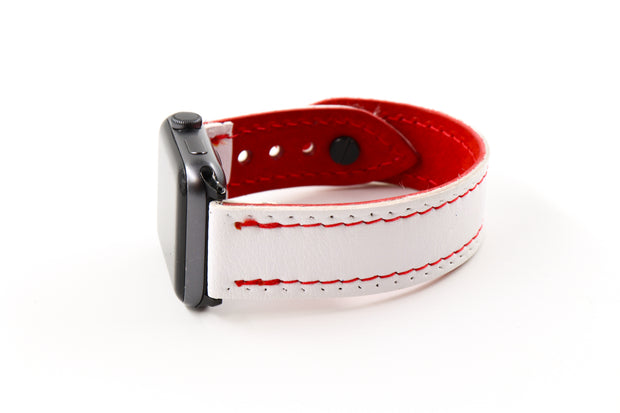 Columbus White/Red iWatch Band