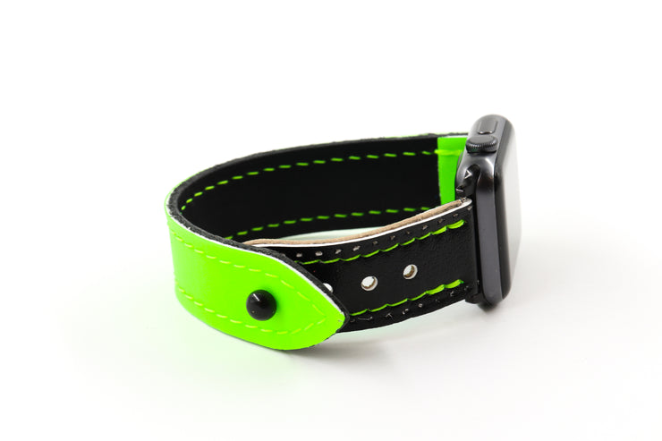 Dallas Green/Black iWatch Band