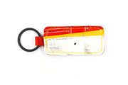 Calgary White/Yellow/Red Keychain