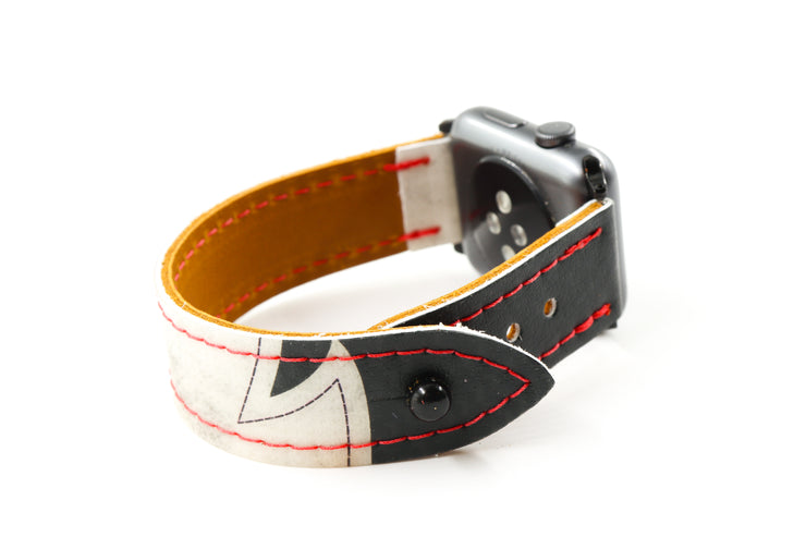 New Jersey White/Black iWatch Band