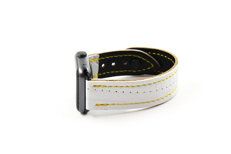 Pittsburgh White iWatch Band