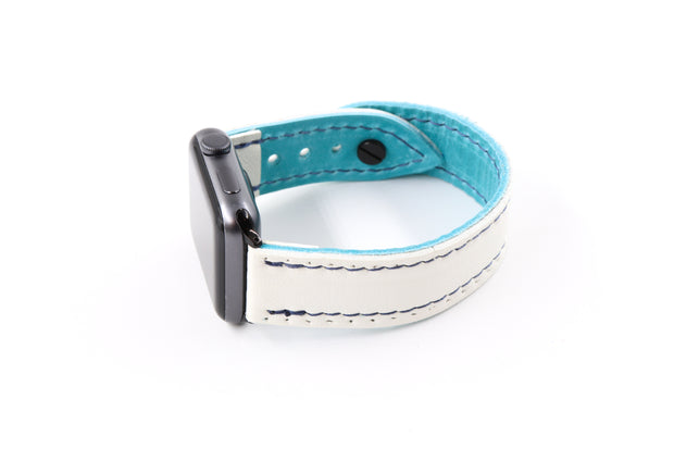 Maine White/Teal iWatch Band