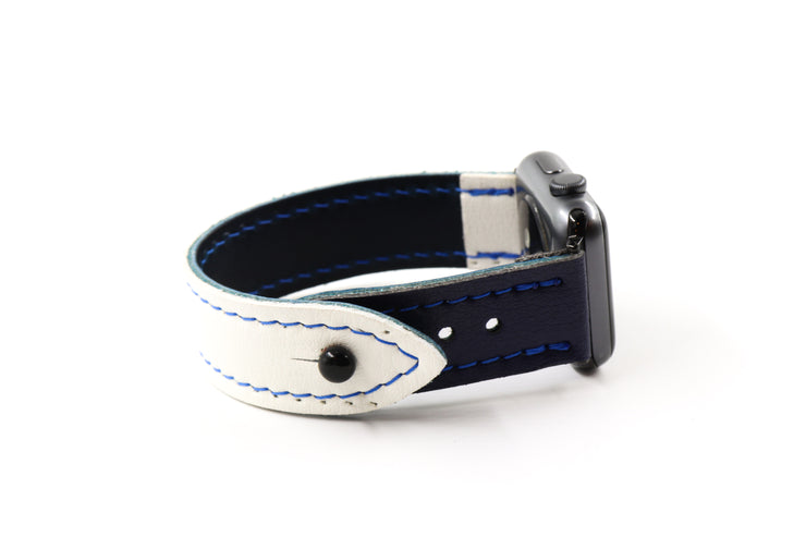 Seattle White/Blue iWatch Band