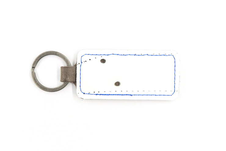 Tampa Bay White Keychain