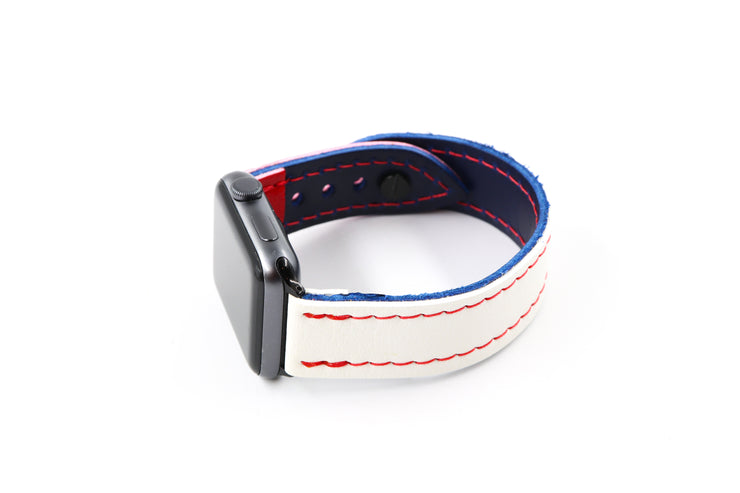 USA White/Red iWatch Band