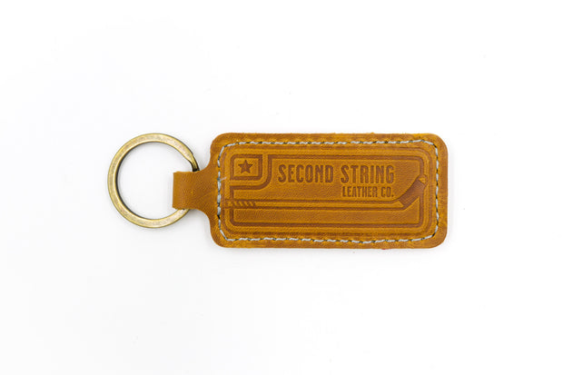 New York 2 White/Red Keychain