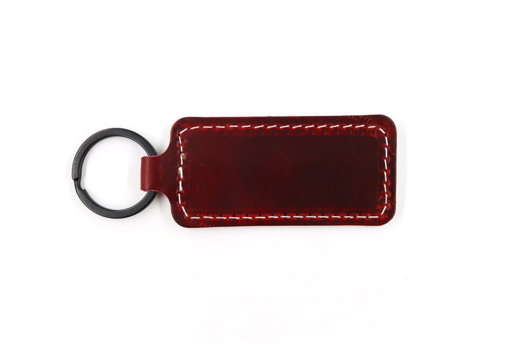 Detroit White Keychain