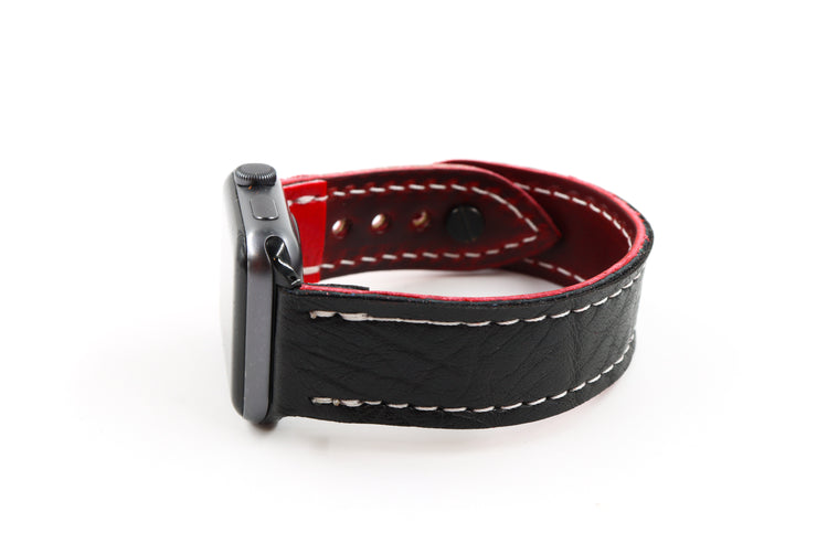 Detroit Black/Red iWatch Band