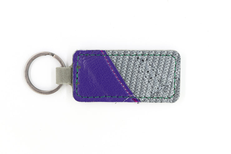 Beast Pads Silver/Purple Keychain